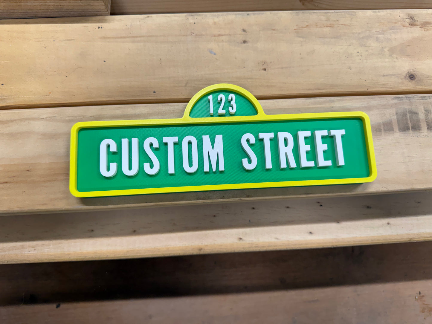 Personalised Sesame Street Inspired Sign