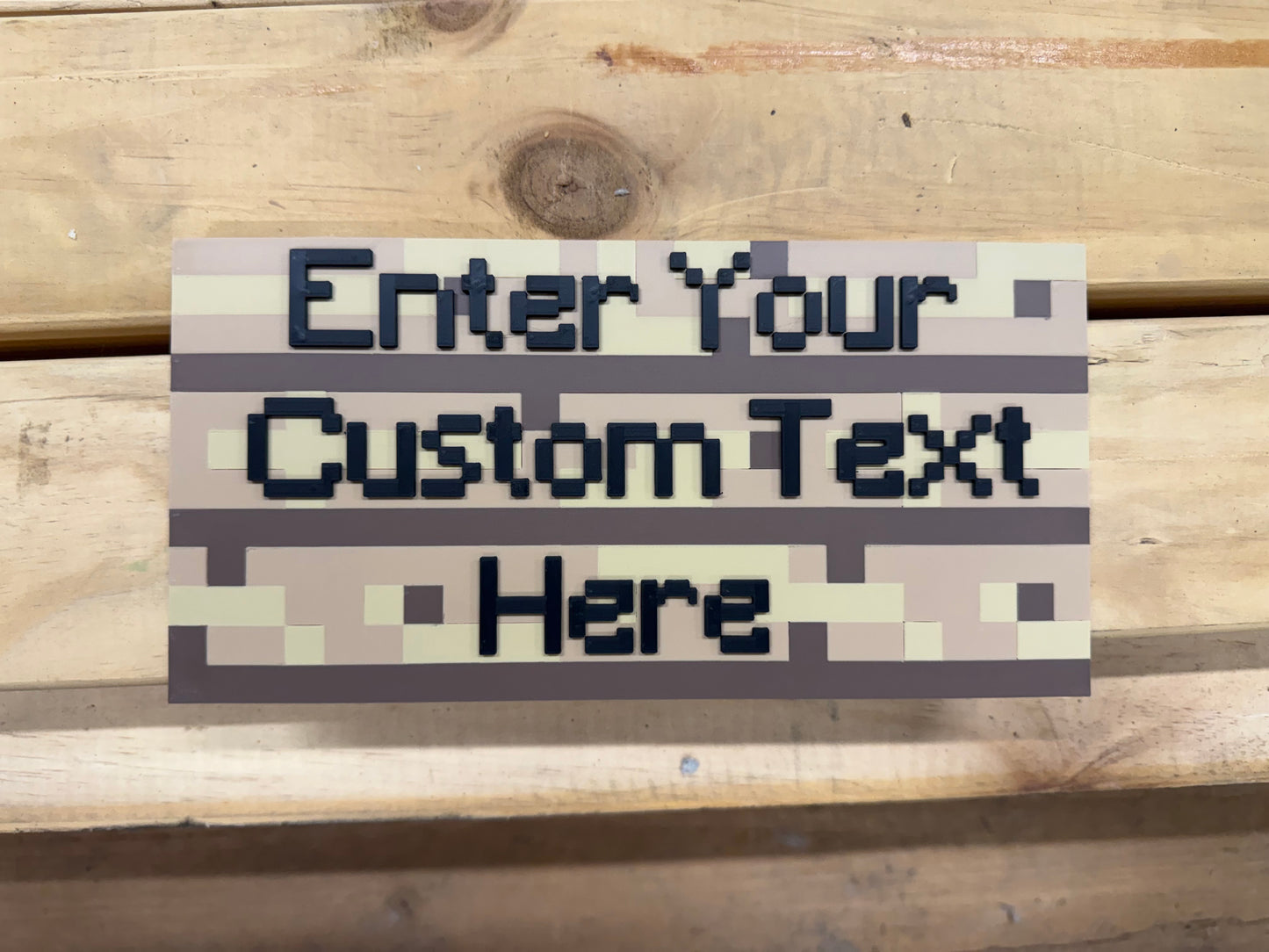 Custom 3D Printed Minecraft Sign