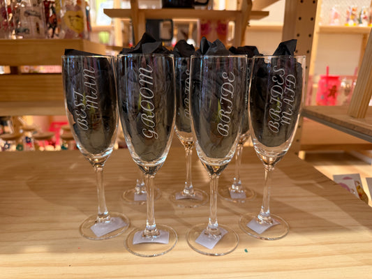 Bridal Party Champagne Glasses