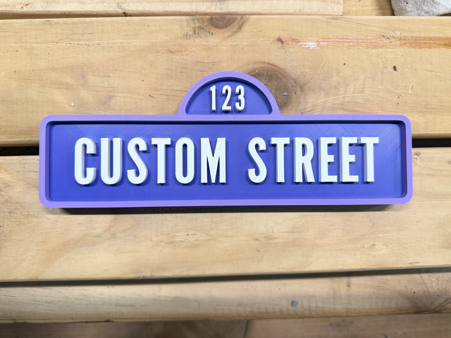 Personalised Sesame Street Inspired Sign
