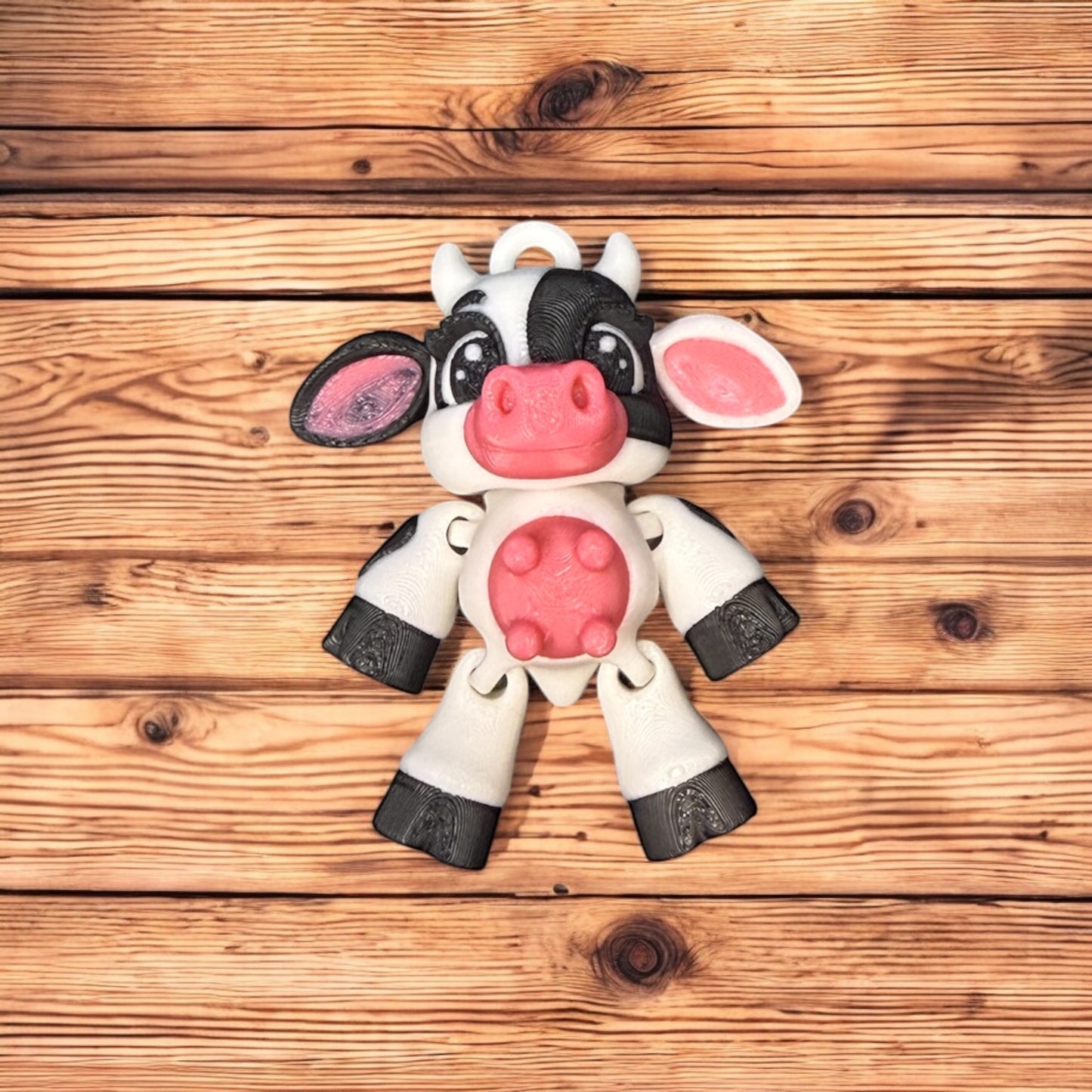 Wiggle Cow Keychain