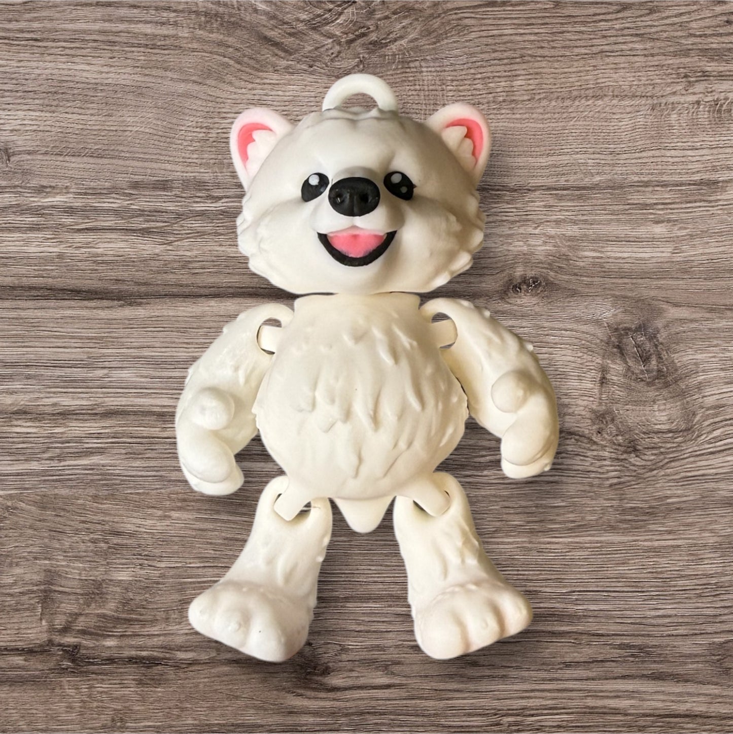 Wiggle Polar Bear Keychain